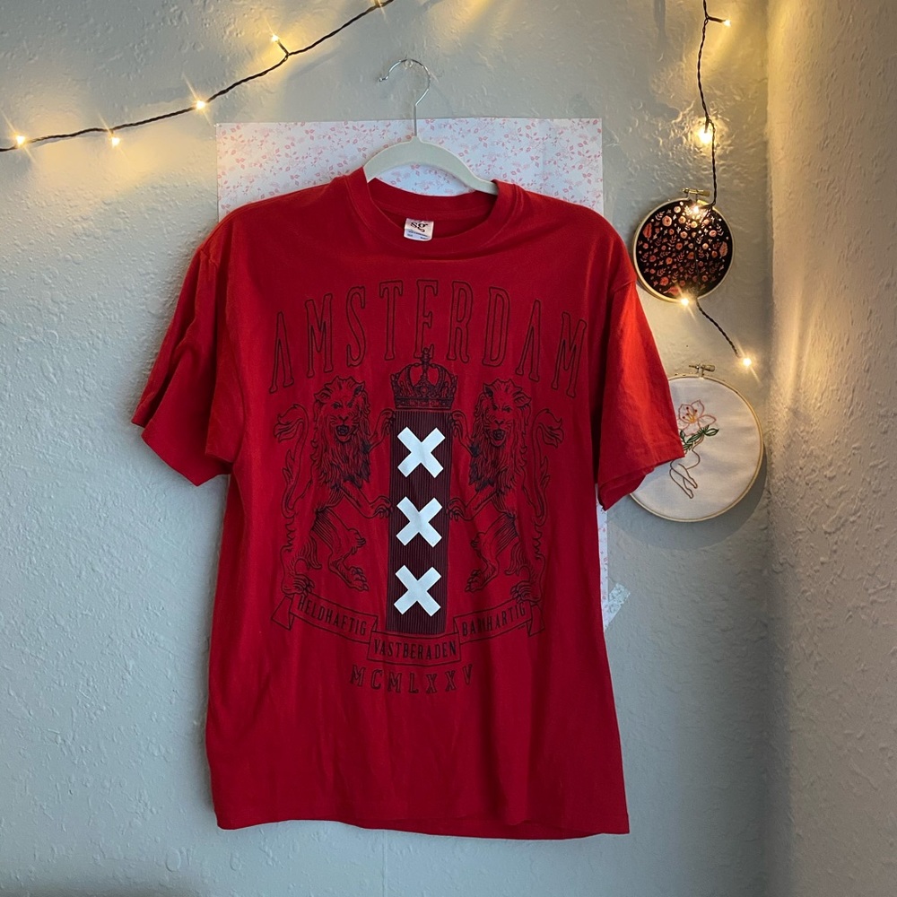 RED LIGHT DISTRICT AMSTERDAM XXX TSHIRT